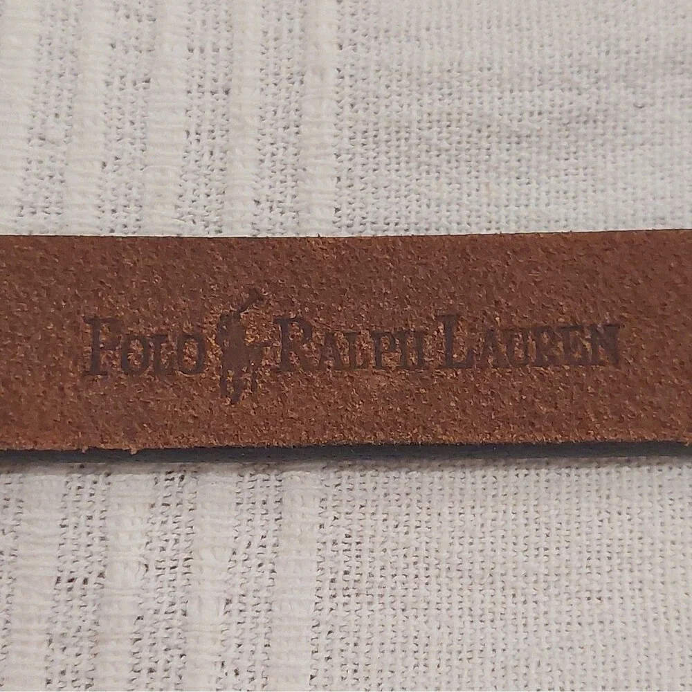 Polo Ralph Lauren Dark Brown Leather Belt Size L / 33 Argentina 2220344-210